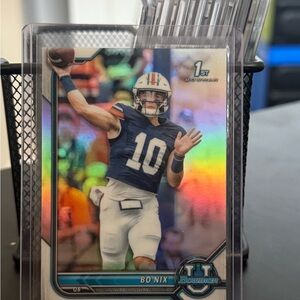 Bo Nix 1st Bowman Football Card